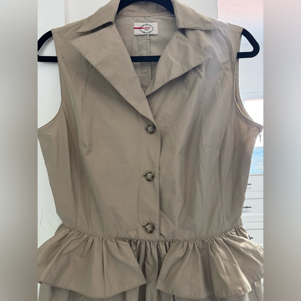 Prada Sleeveless Tan Dress - Picture 3 of 6